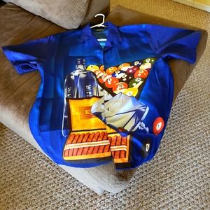 MENS POOL BILLIARDS BOWLING SHIRT